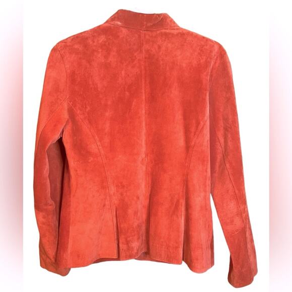 Beautiful Rust Color Suede Jacket Size 10 - Picture 2 of 4